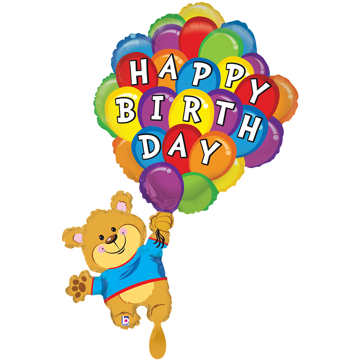 1 Ballon XXL - Verjaardagsballon Beer