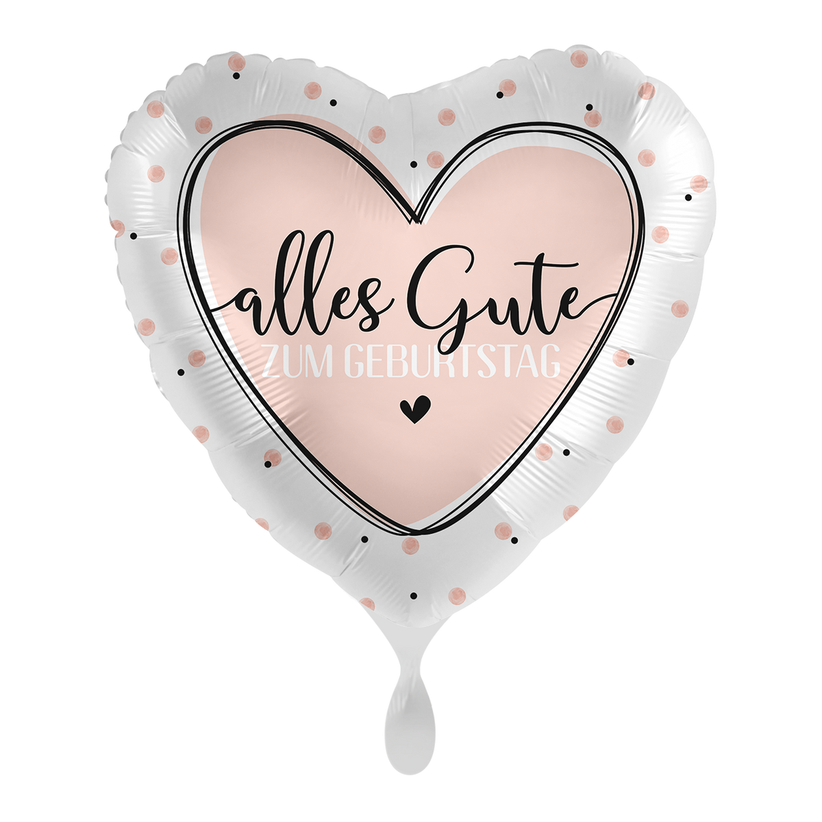 1 Ballon - Glanz-Herz Geburtstag - NED