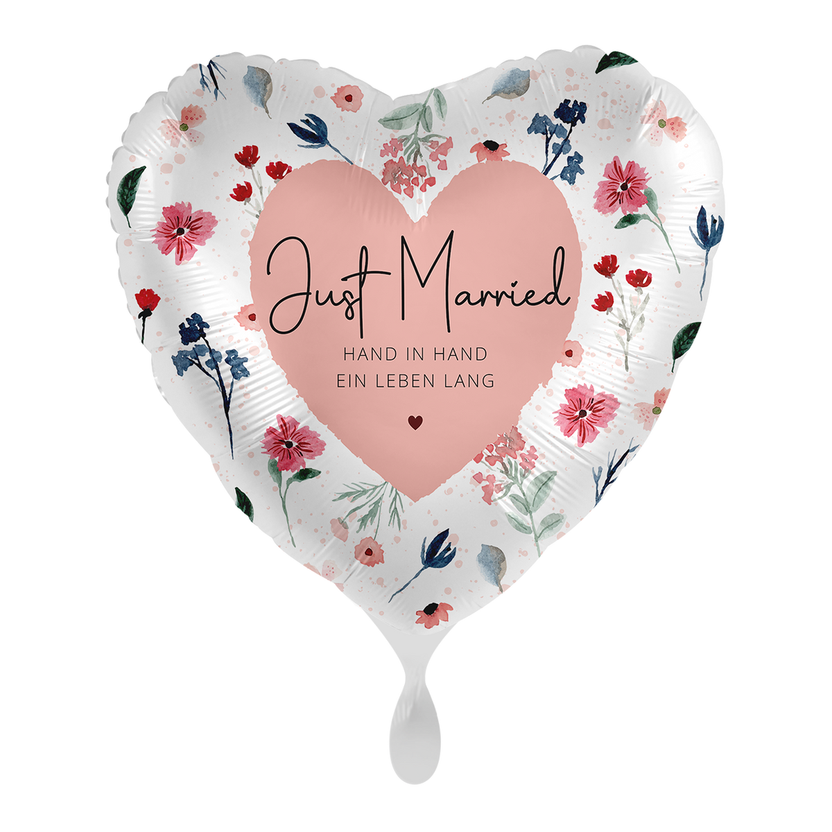 1 Ballon - Just Married Bloemen - NLD