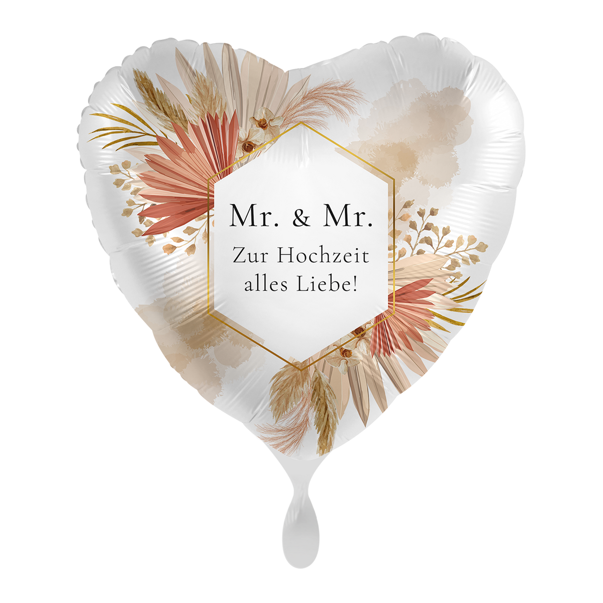 1 Ballon - Bohemian Florals Bruiloft Meneer & Meneer - NL