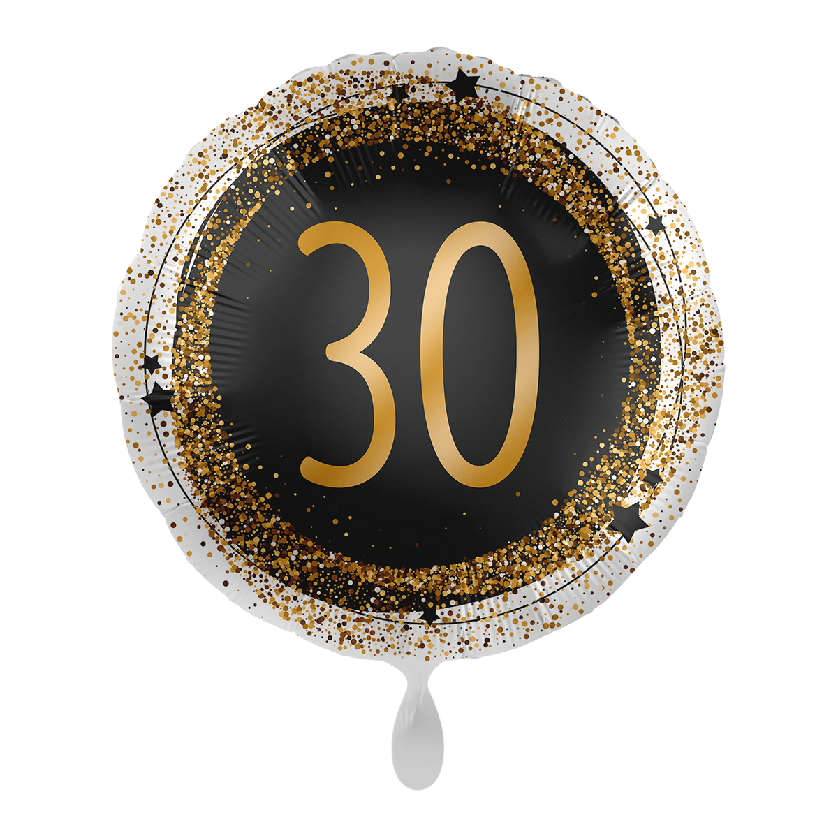 1 Ballon - Goldglitzer 30 - EINZELN