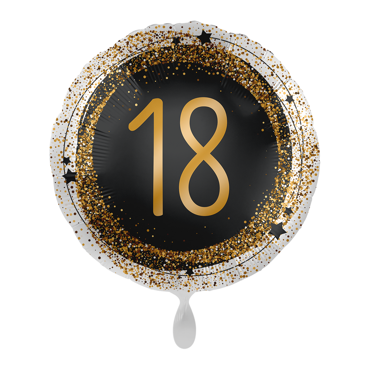 1 Ballon - Goud Glitters 18 - UNI