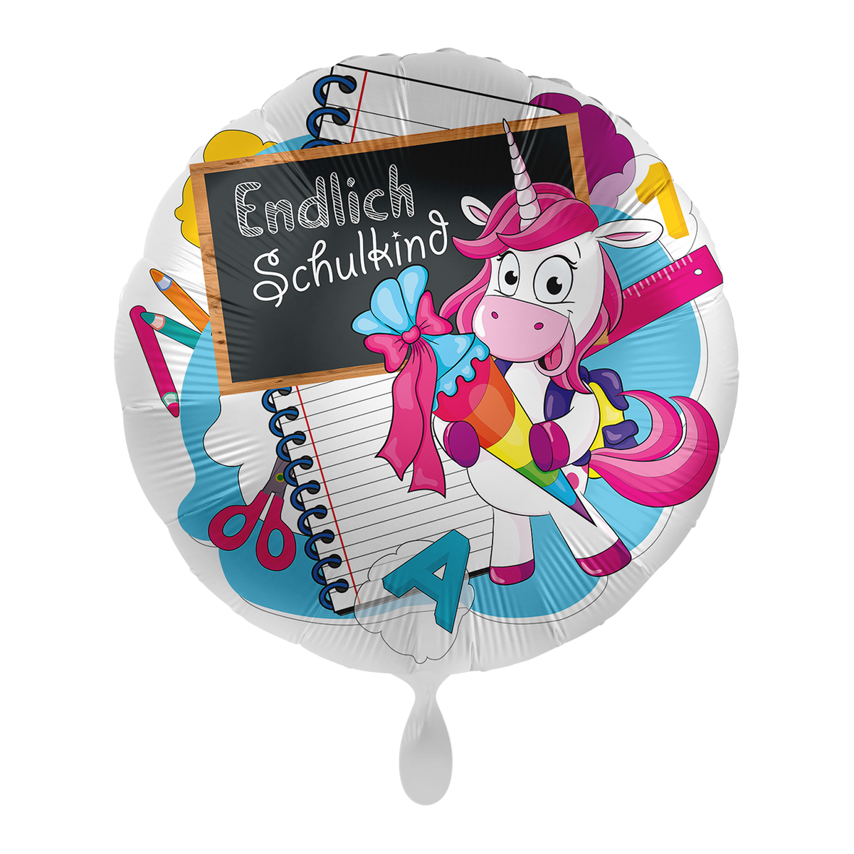 1 Ballon - Eenhoorn Eindelijk een schoolkind