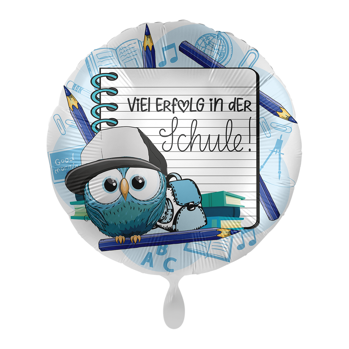 1 Ballon - Veel succes op school jongen