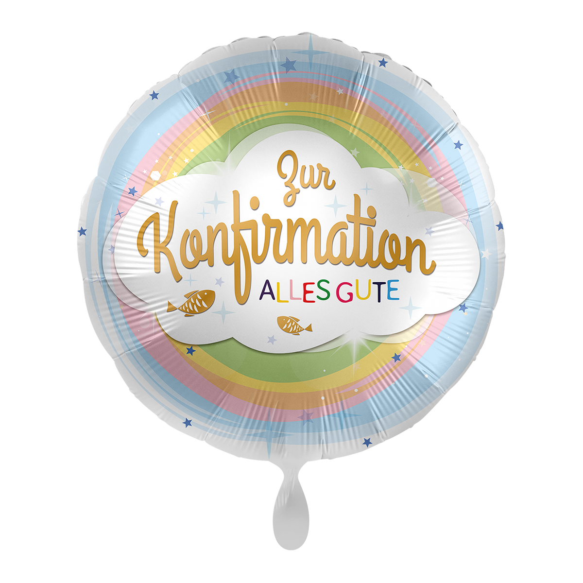 1 Ballon - Vormsel Regenbogen