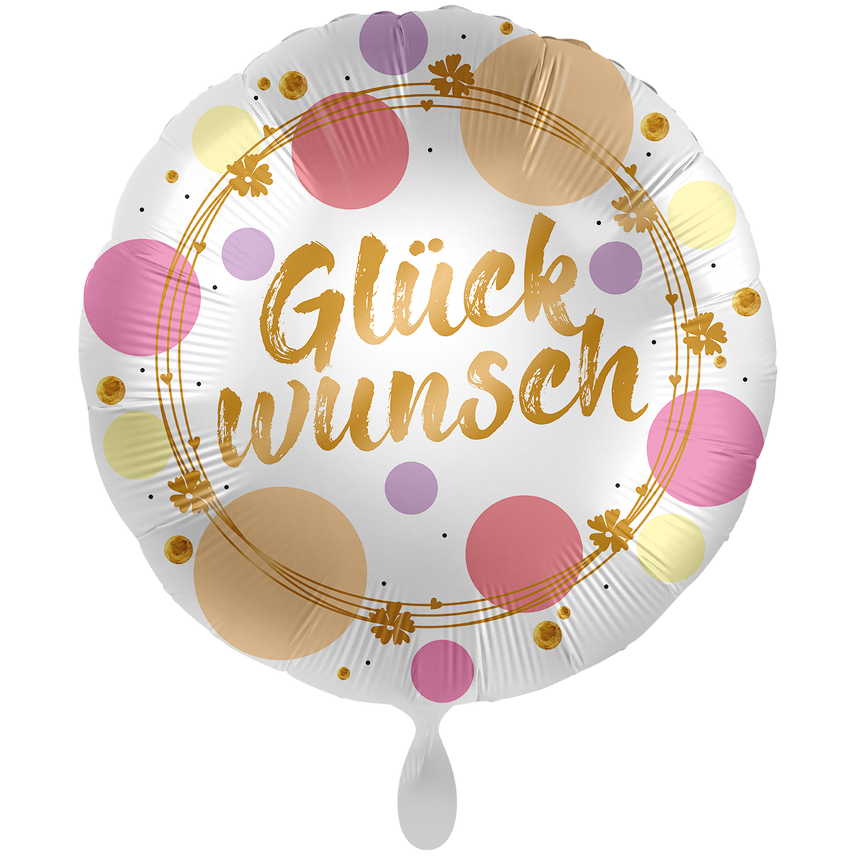 1 Ballon XXL - Shiny Dots Gefeliciteerd