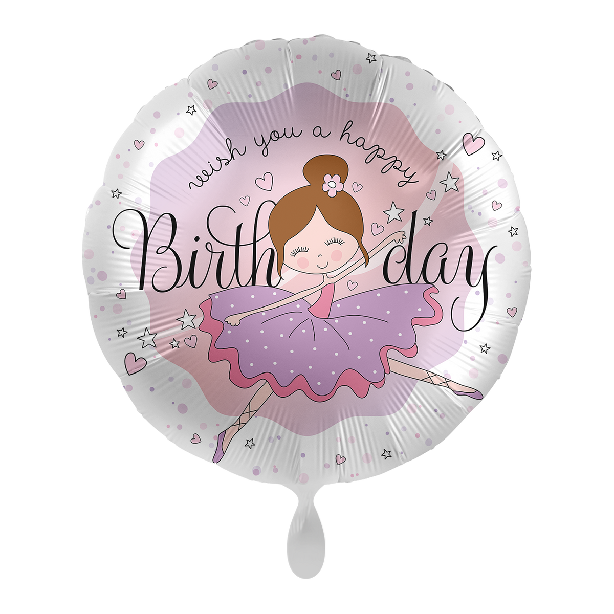 1 Ballon - Ballerina verjaardag - NL