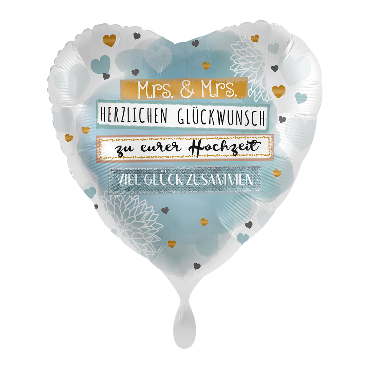 1 Ballon - Mrs. & Mrs. Wishes - NED