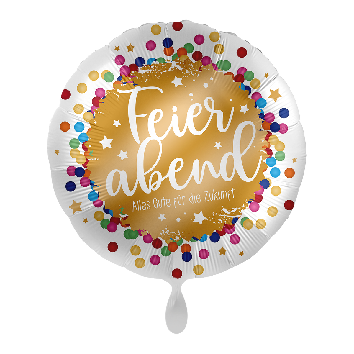 1 Ballon - Eind van de werkdag confetti
