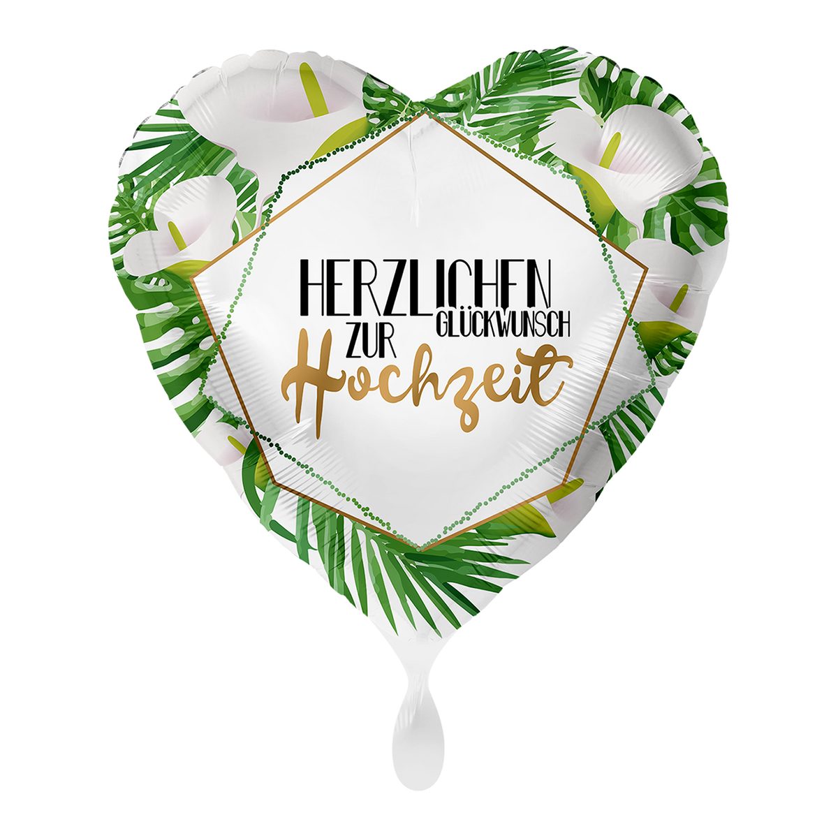 1 Ballon - Gefeliciteerd met je bruiloft Modern