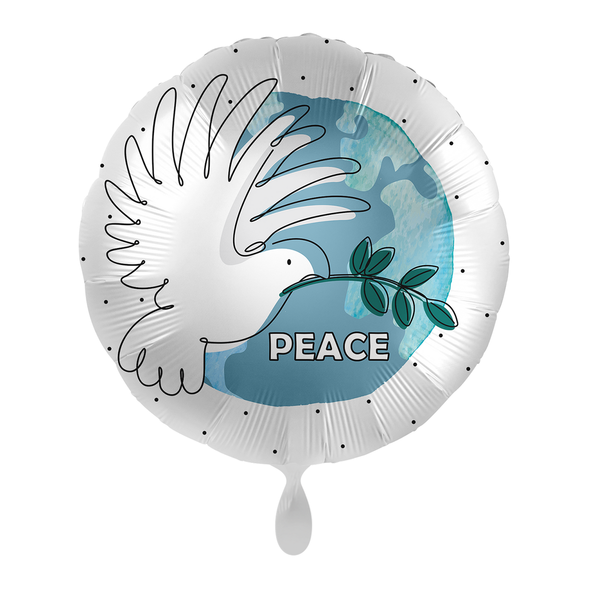 1 Ballon - Vrede op Aarde - ENG