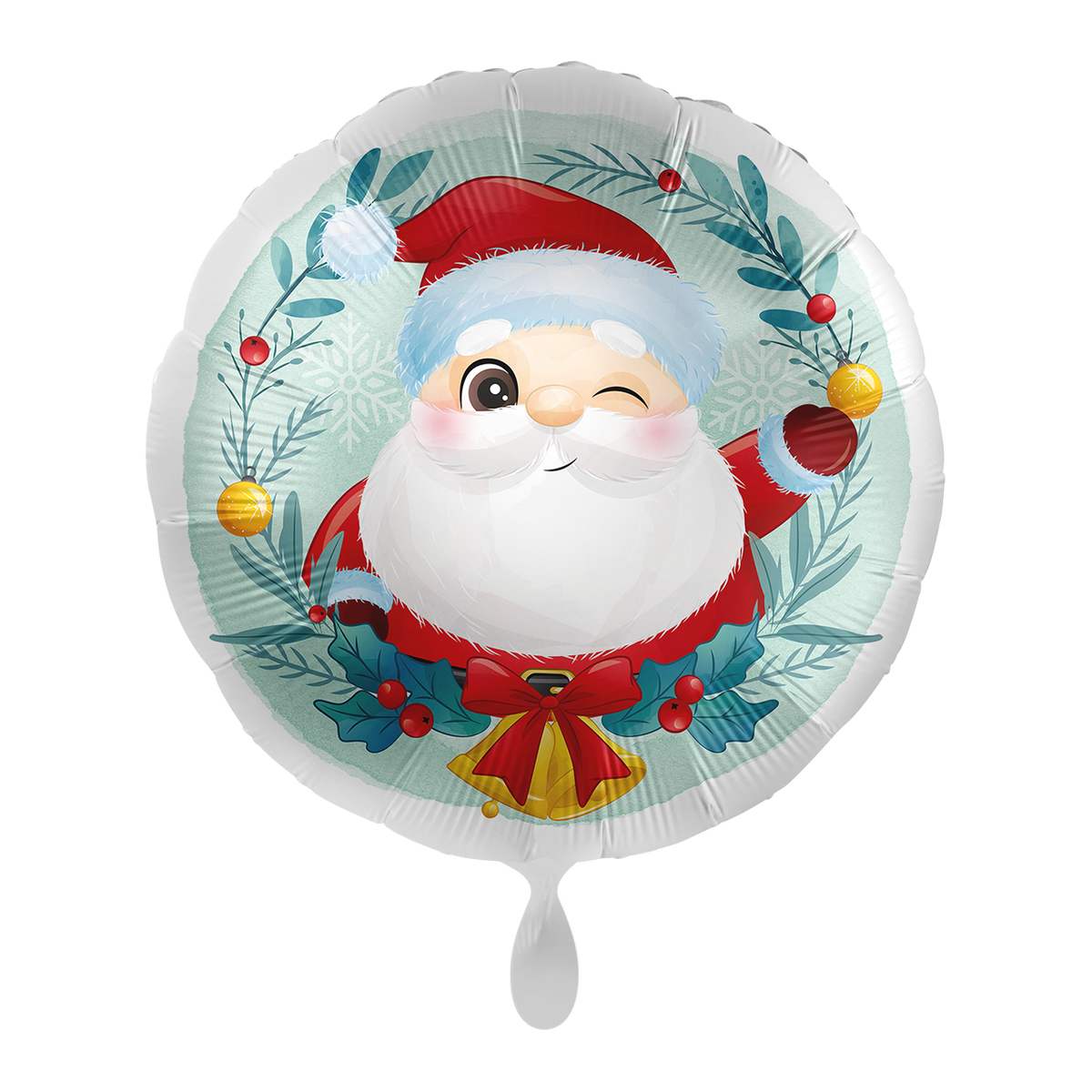 1 Ballon - Knijpende Kerstman - UNI