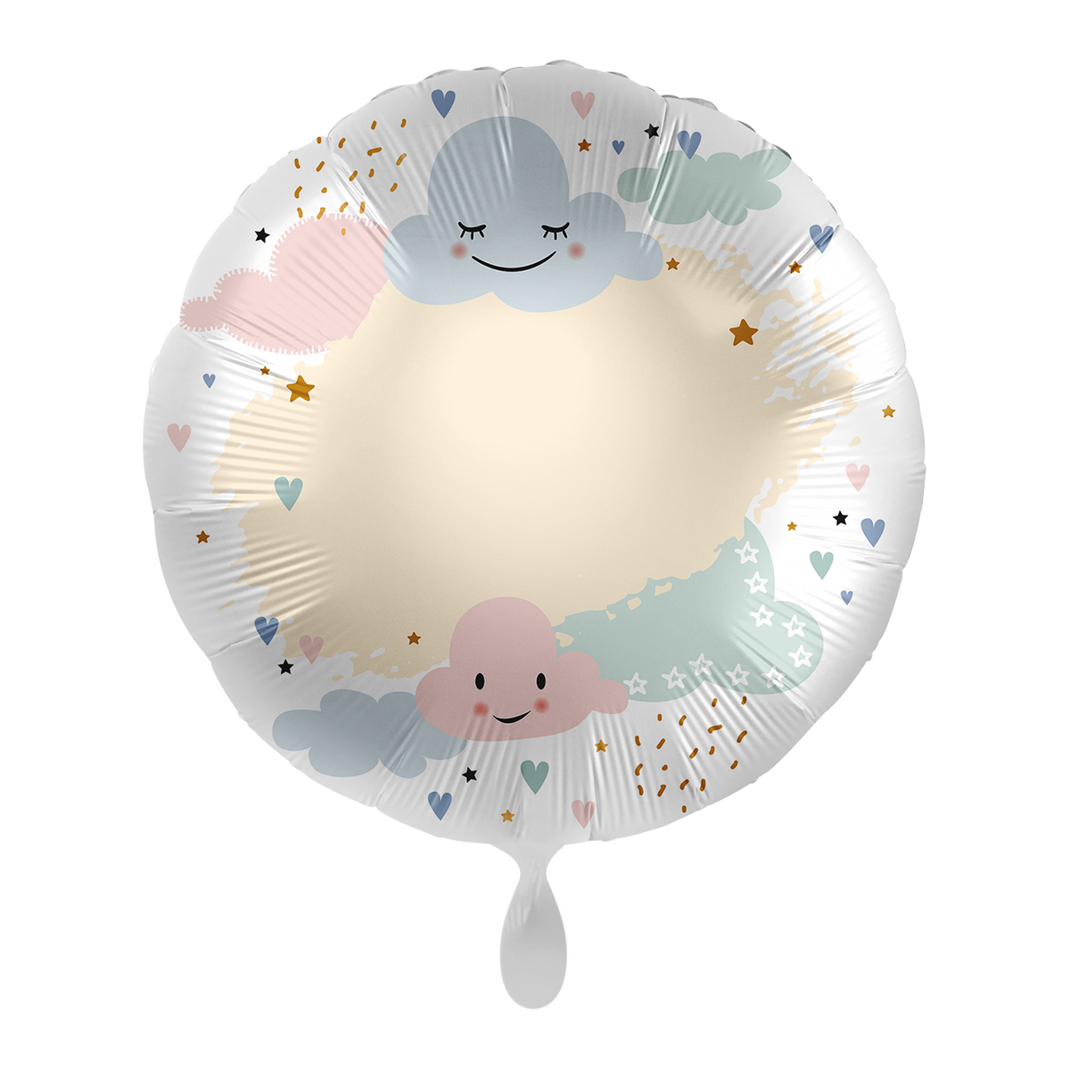 1 Ballon – Personaliseer het – Vrolijke Wolken