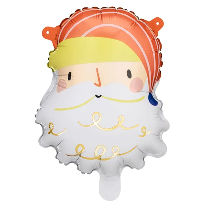 5 ballonnen - Mini Santa Hoofd