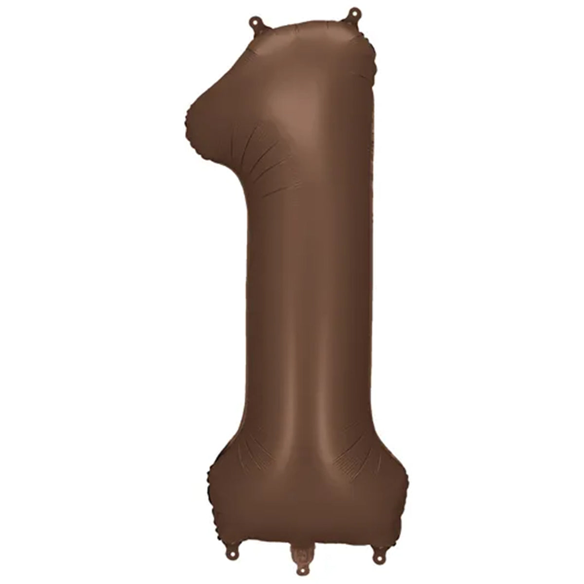 1 XXL-ballon - Cijfer 1 - Mokka