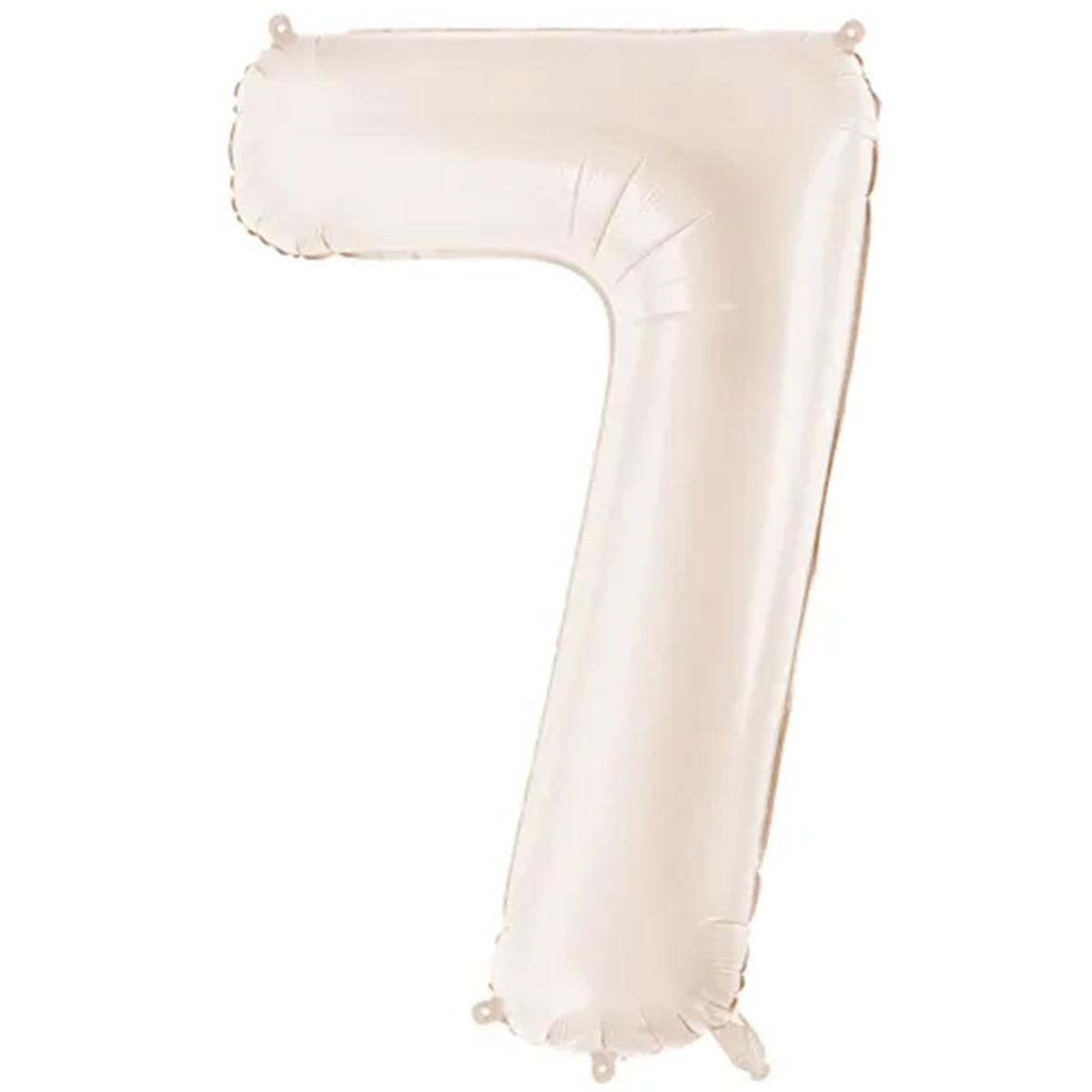 1 Ballon XXL - Cijfer 7 - Licht warmgrijs