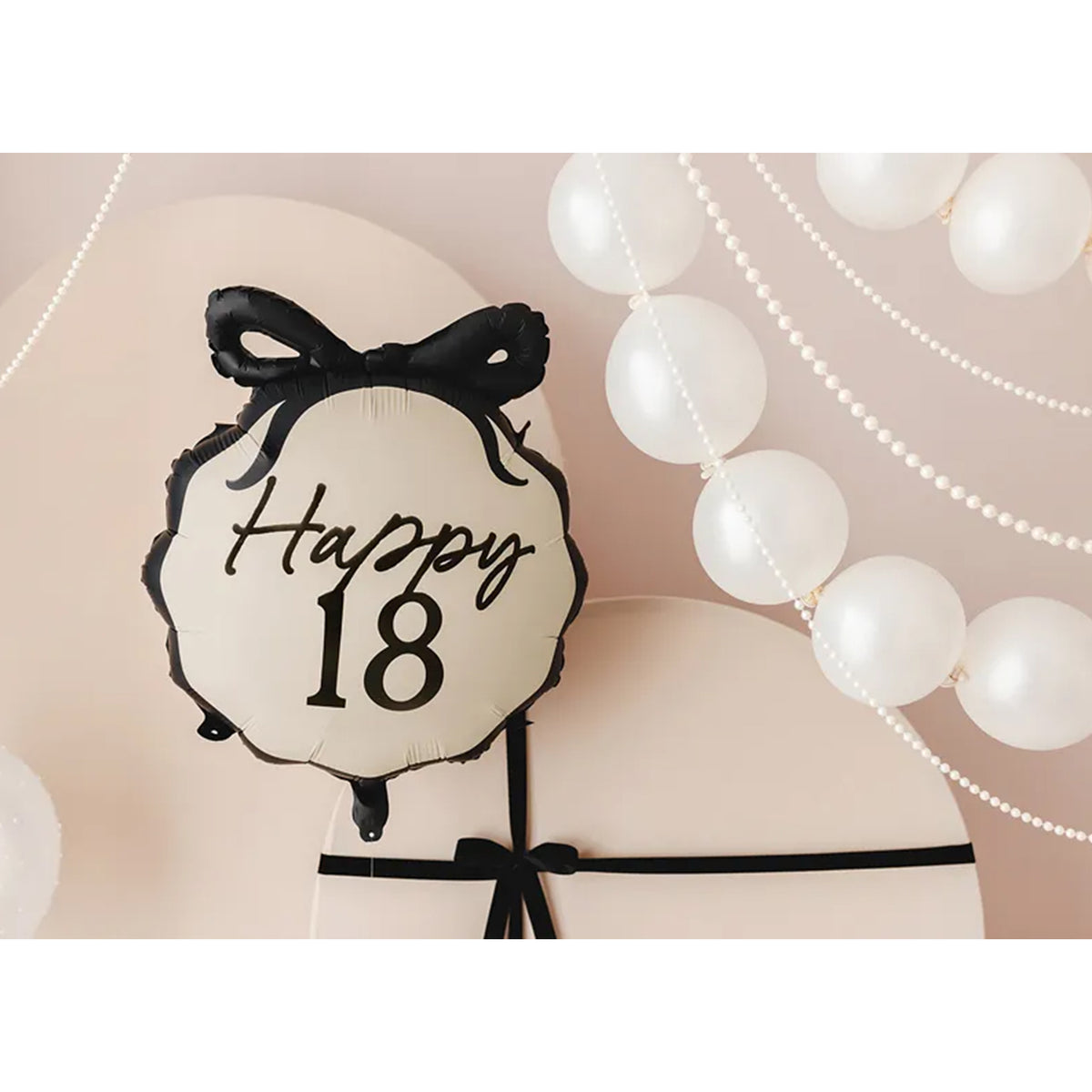 1 Ballon - Verjaardag Strik 18