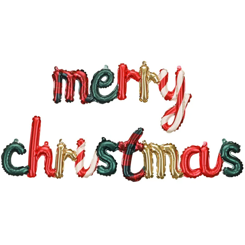 1 ballon - opschrift - Merry Christmas