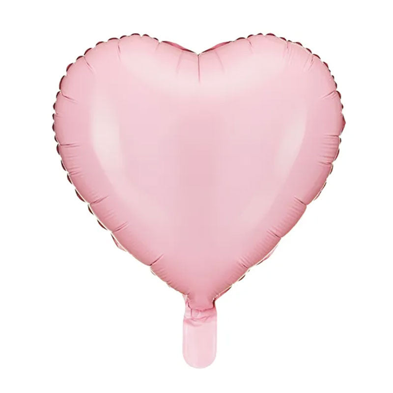 1 Ballon - Hart - Lichtroze