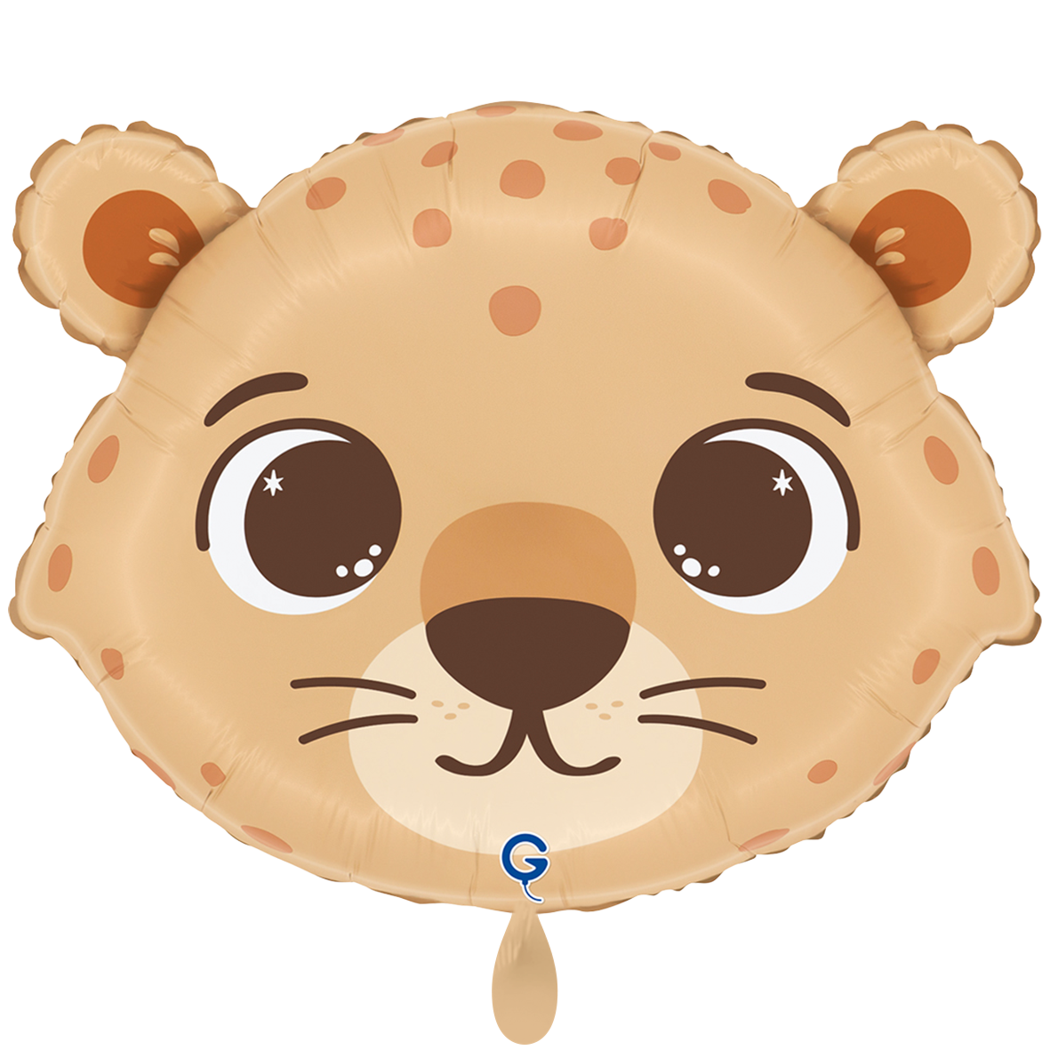1 Ballon - grappige cheetahkop