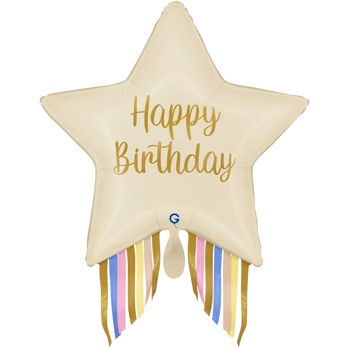 1 Ballon - Starburst Geburtstag