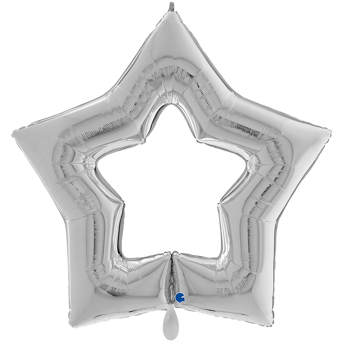 1 Ballon XXL - Linky Star - Zilver