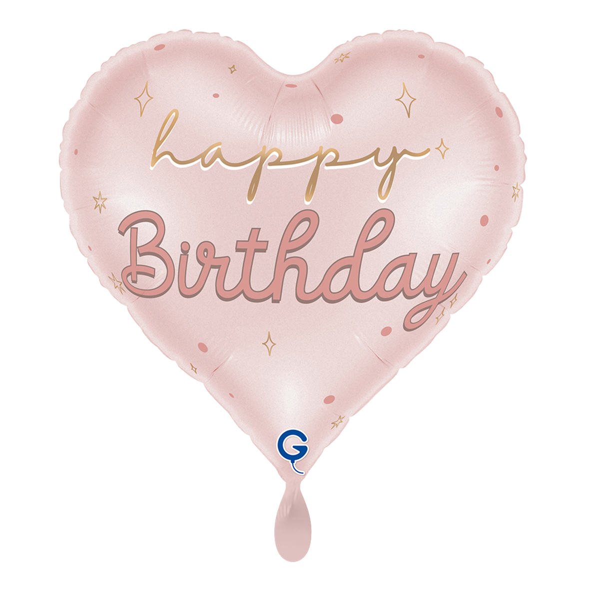 1 Ballon - Roze Happy Birthday