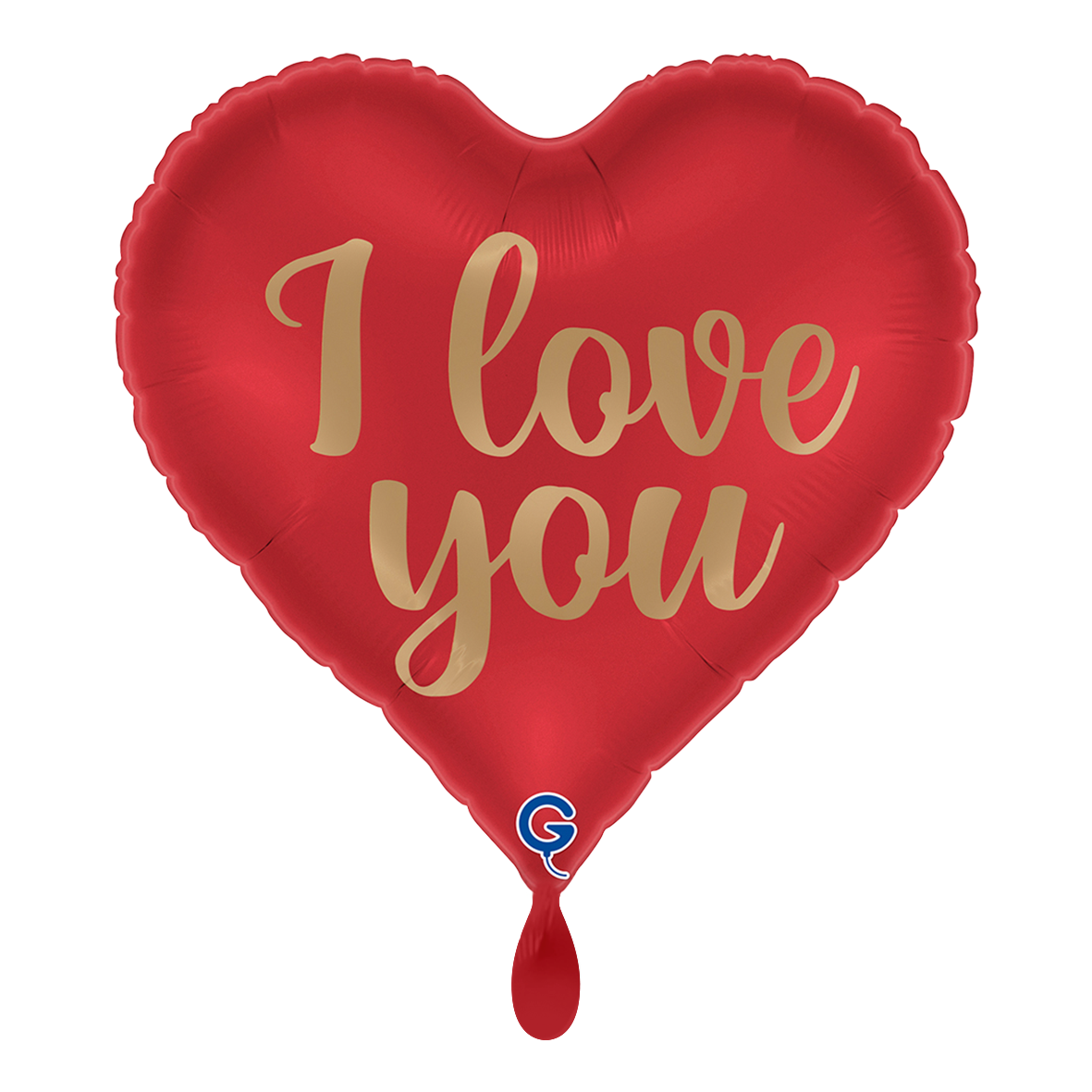 1 Ballon - I Love You Rotes Herz