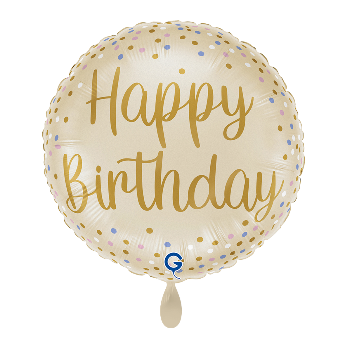 1 Ballon – Crème Happy Birthday