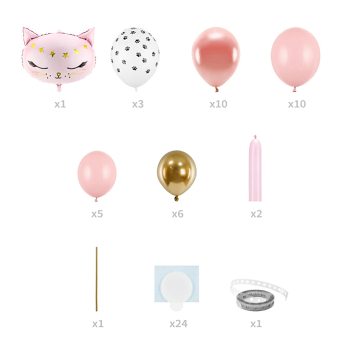 1 Ballonset - Ballonboeket - Kitty Cat