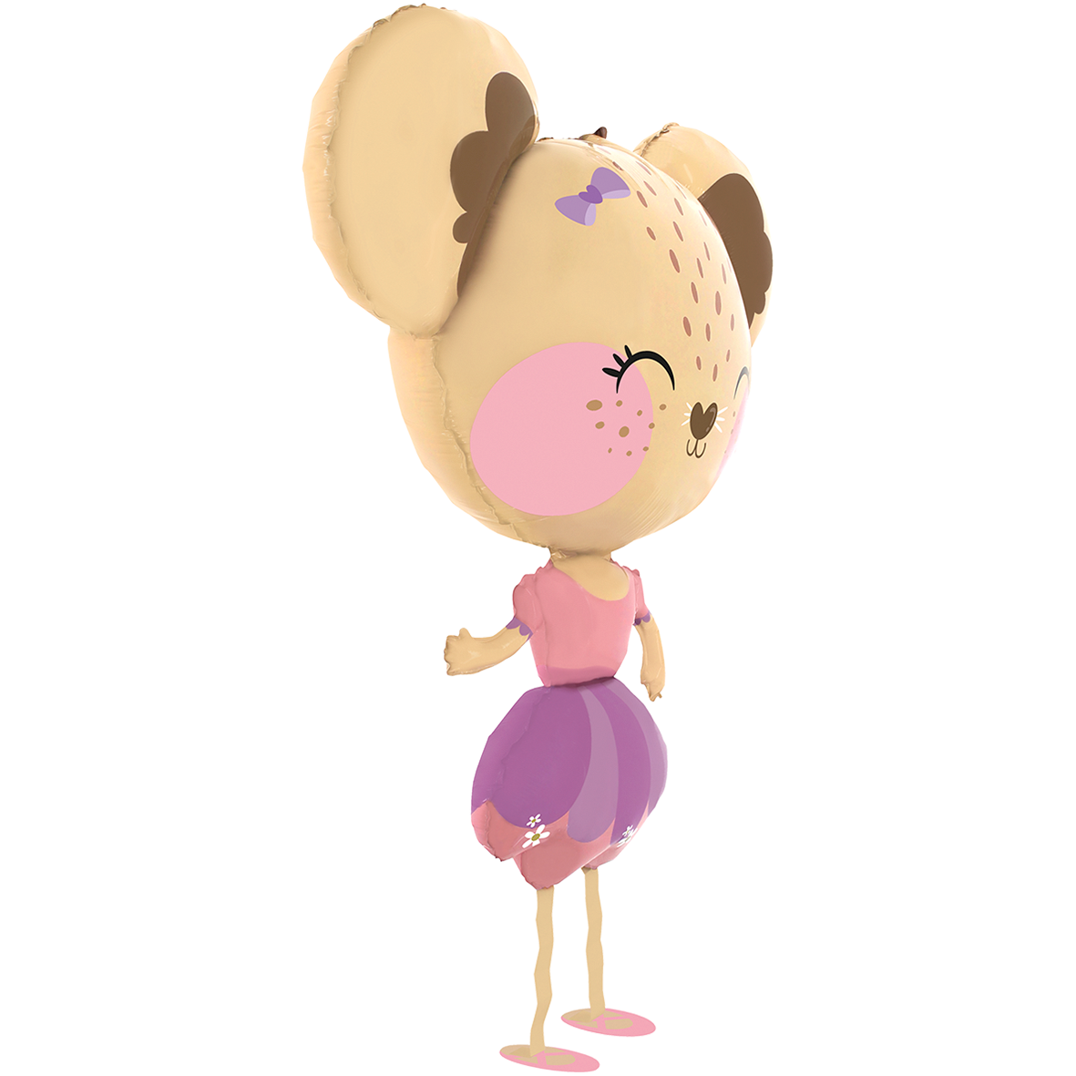 1 Ballon XXL - Pet Walker - Muis Ballerina