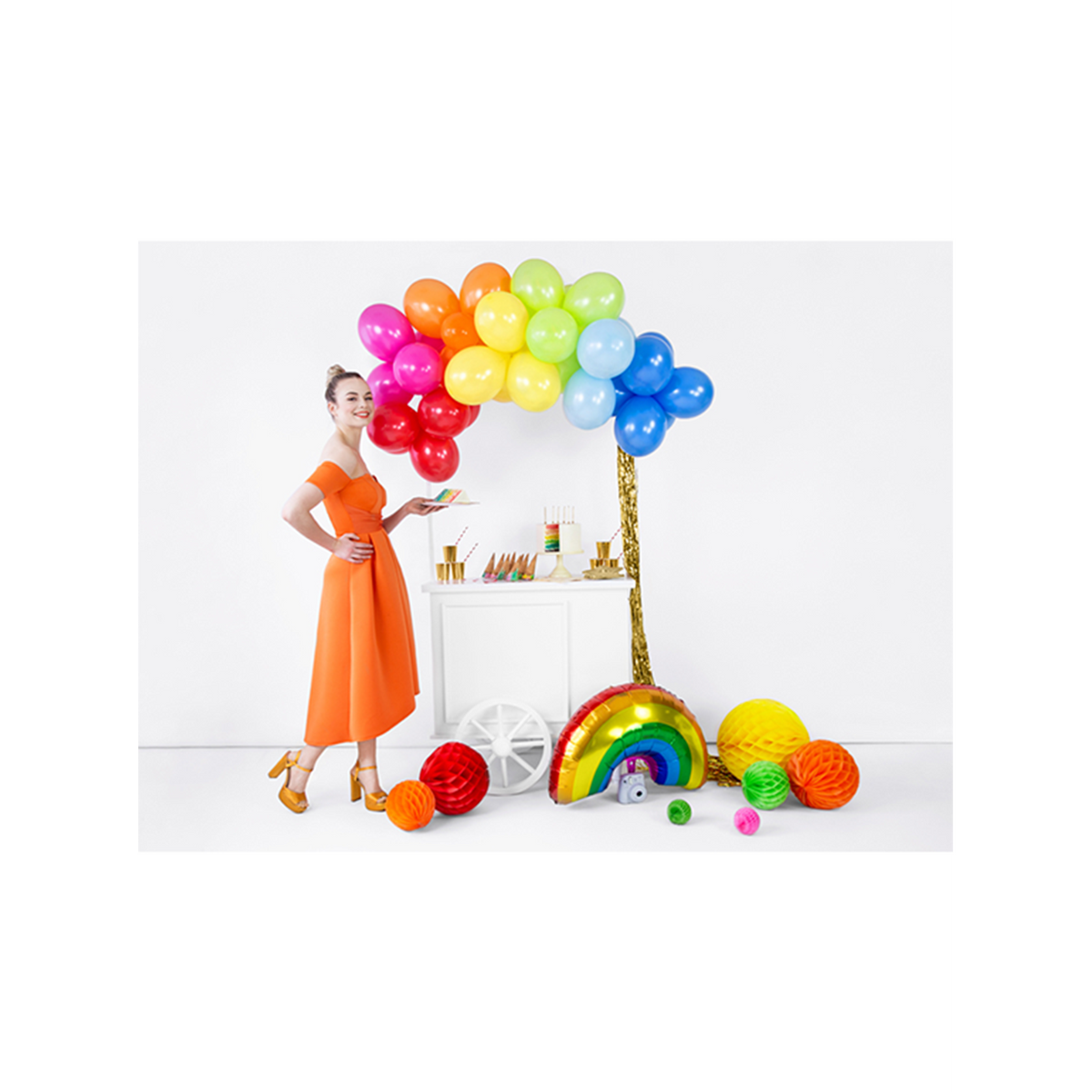 1 honingraatbal XXL - Ø 30cm - Rood