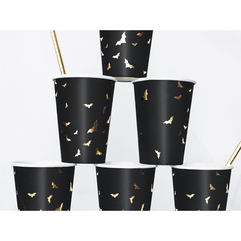 6 papieren bekers Trend - 220ml - Trick or Treat