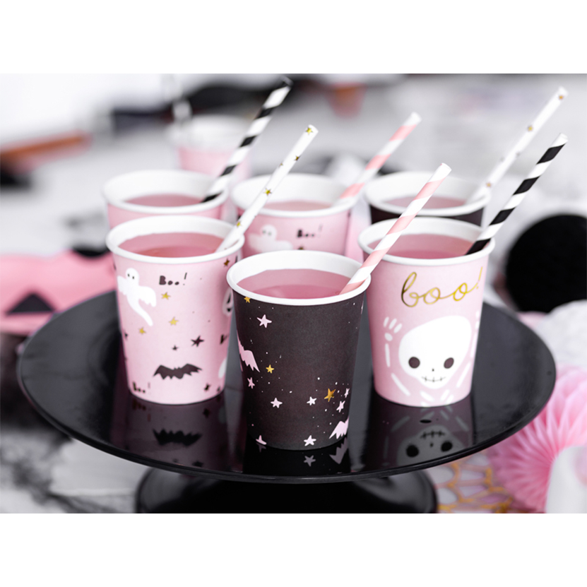 6 papieren bekers Trend - 220ml - Boo