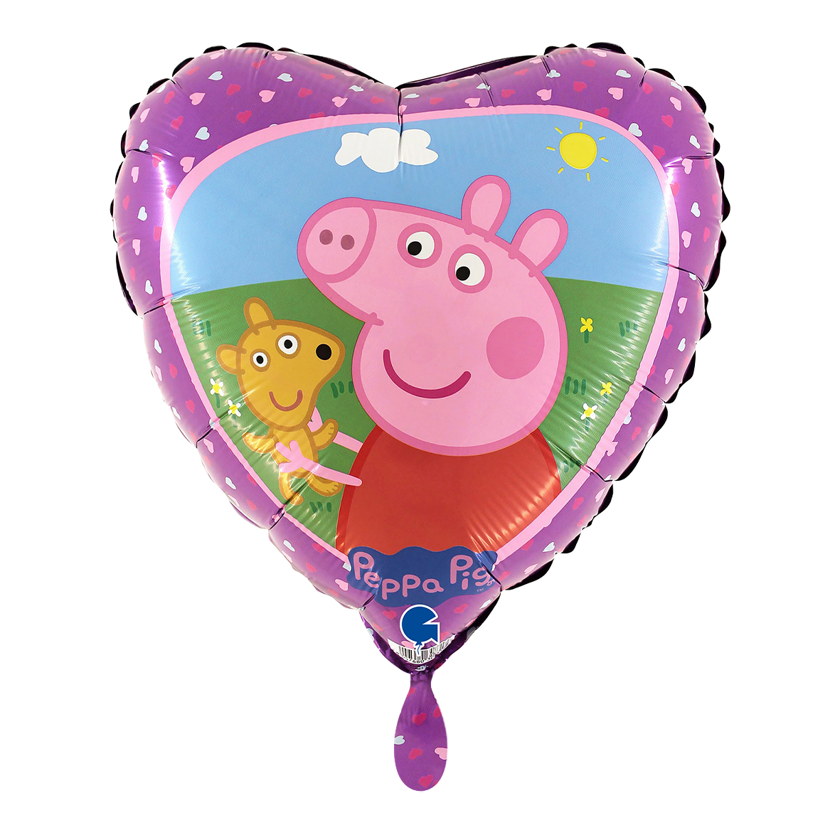 1 Ballon - Peppa Pig en Teddy