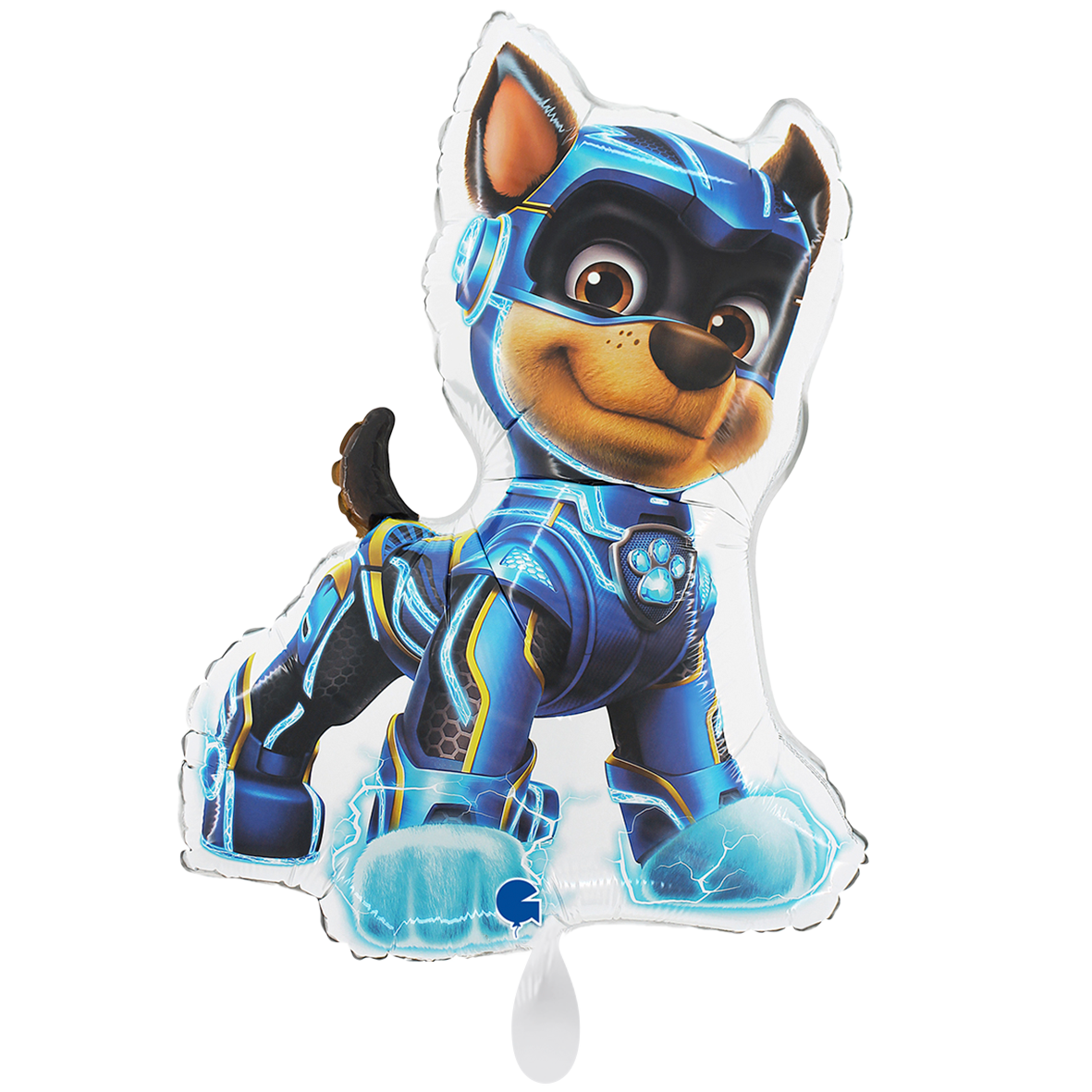 1 Ballon XXL - Paw Patrol Mighty Pups - Chase Weiß