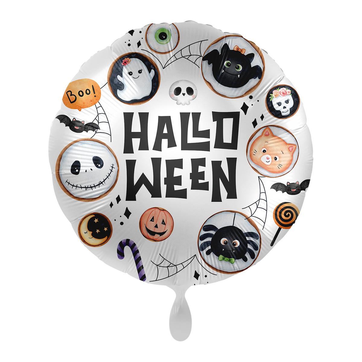 1 ballon - Spookachtig spook - NL