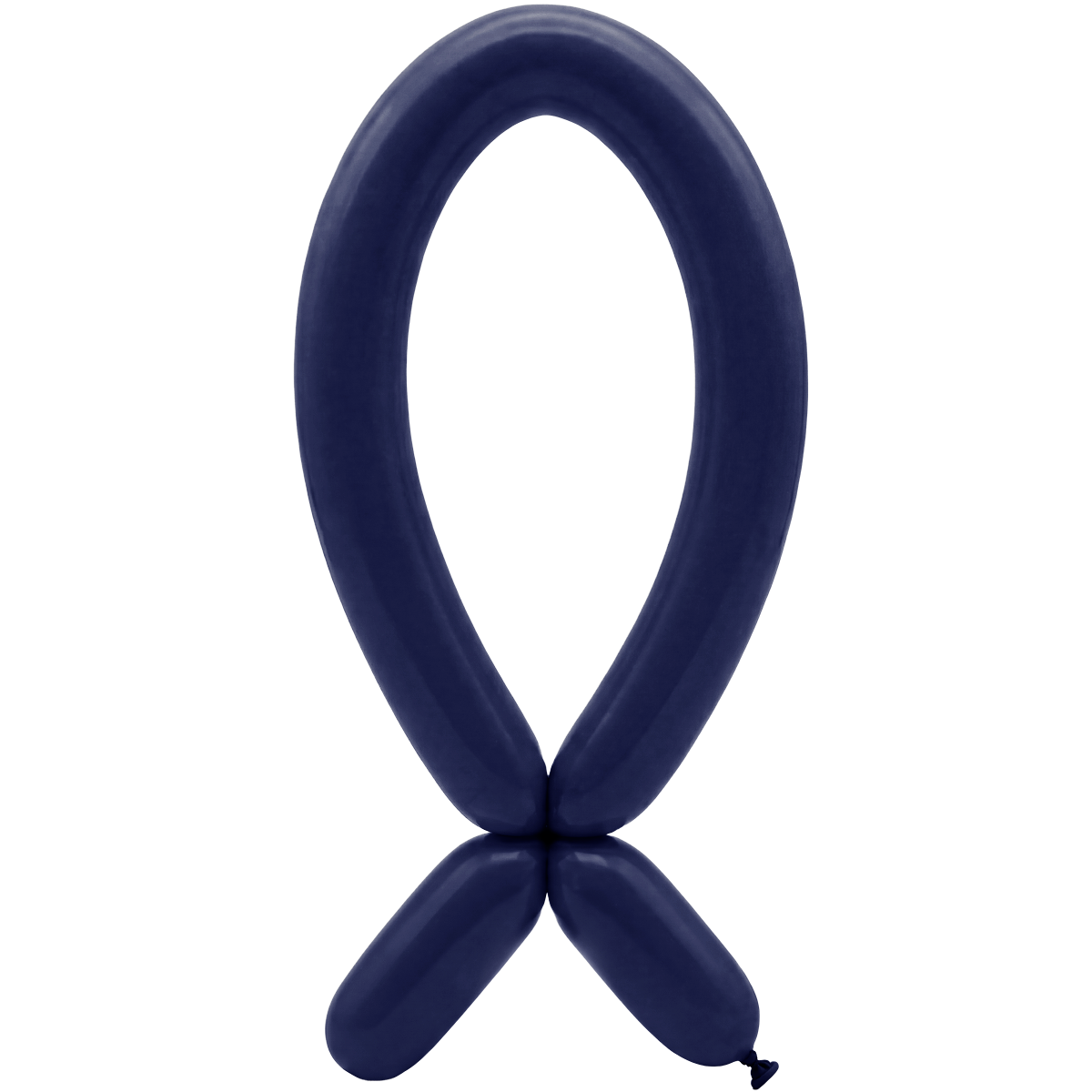 50 Modelballonnen - Mondstuk omhoog - 5x152cm - Marineblauw