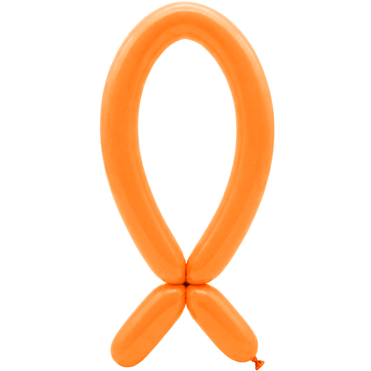 50 Modelling Balloons - mondstuk naar boven - 5x152cm - Oranje