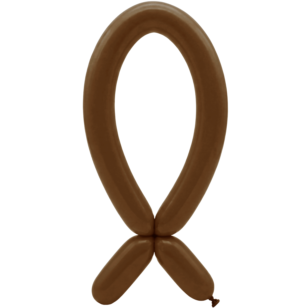 50 Modelballonnen - Tuit omhoog - 5x152cm - Koffie