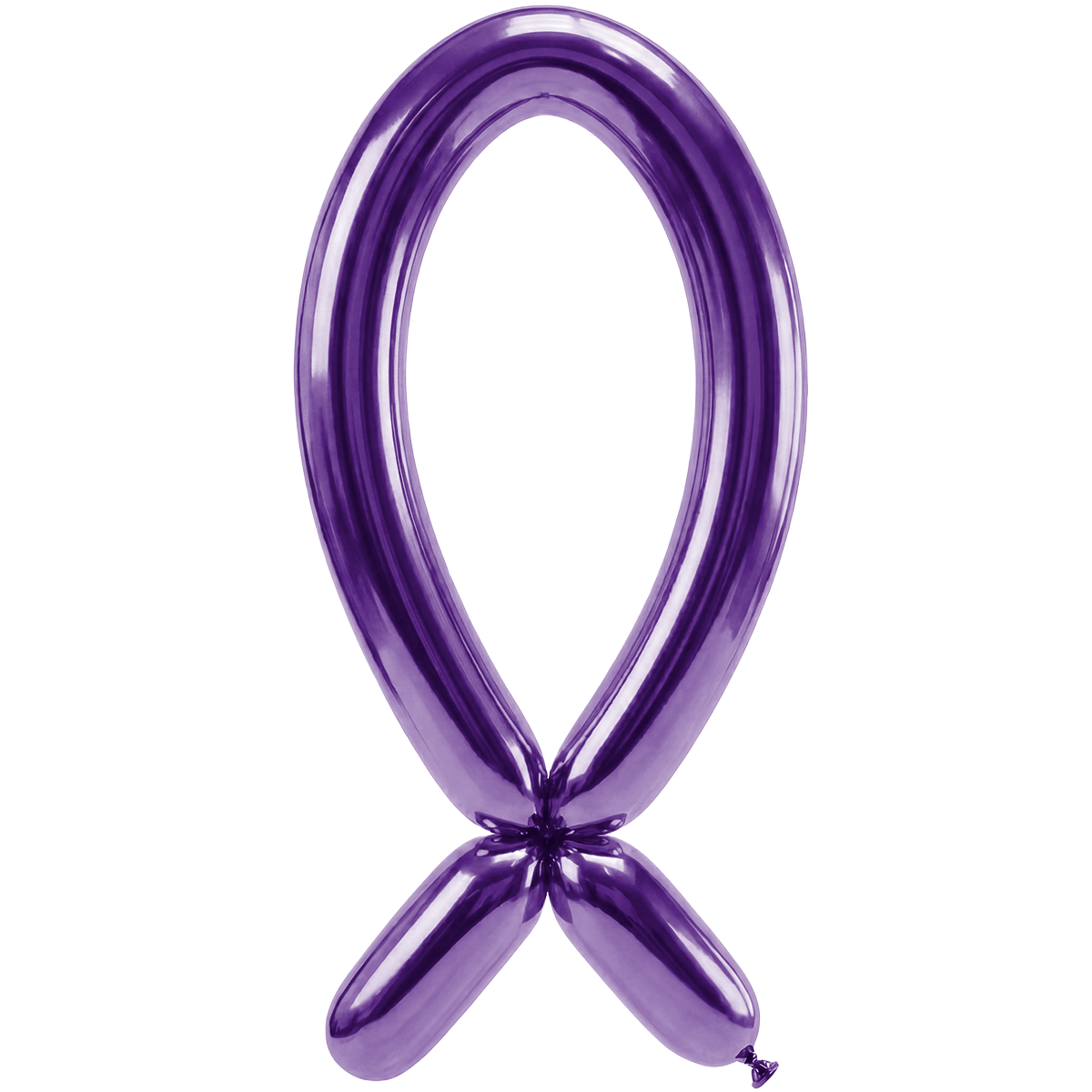 50 Modellierballons – Öffnung nach oben – 5x152cm – Reflex Violett