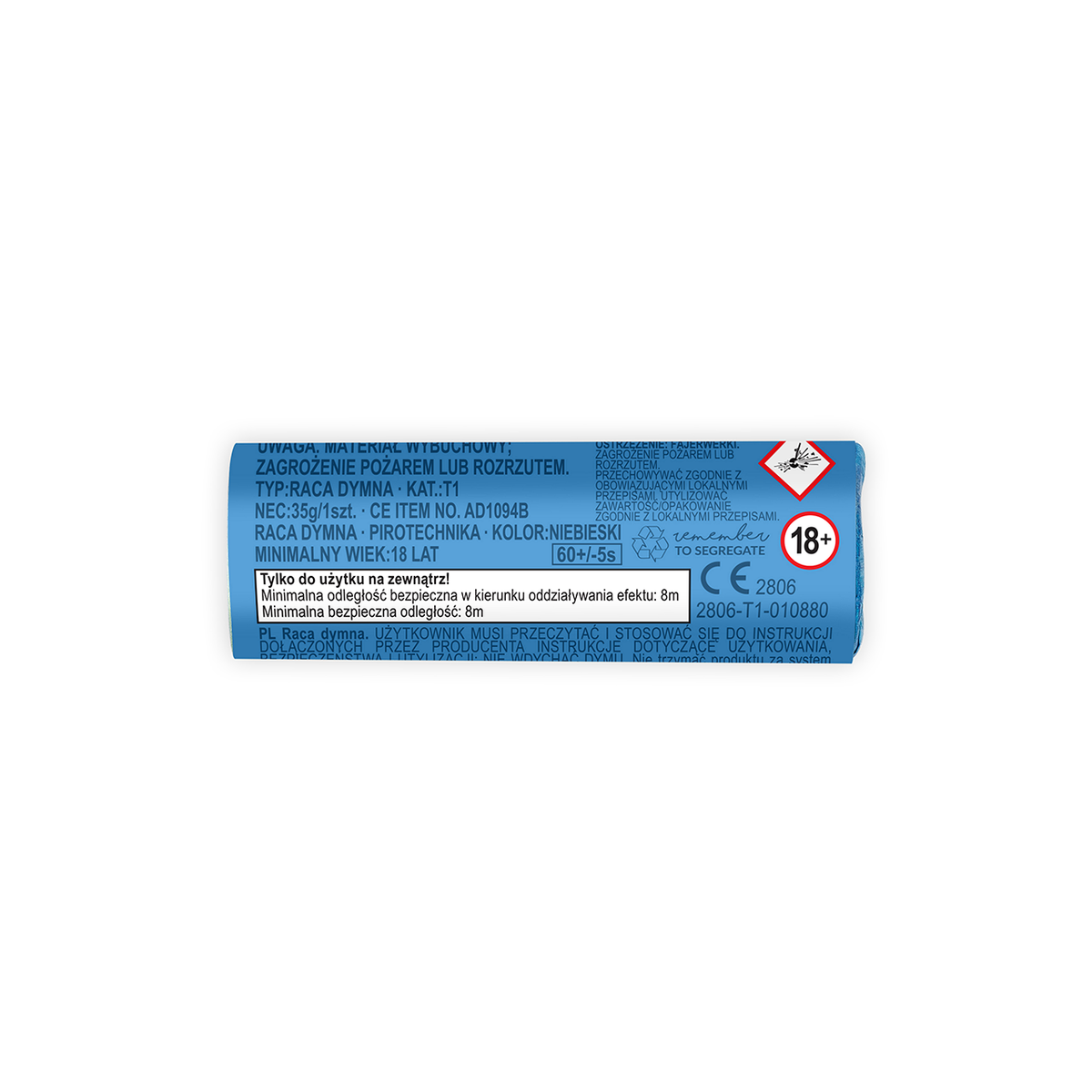 5 rookbommen - blauw