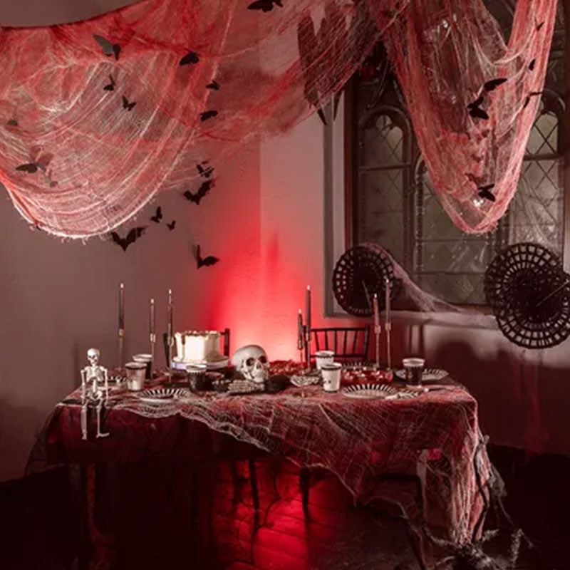 1 Decoratieve rozet spinnenweb - Zwart