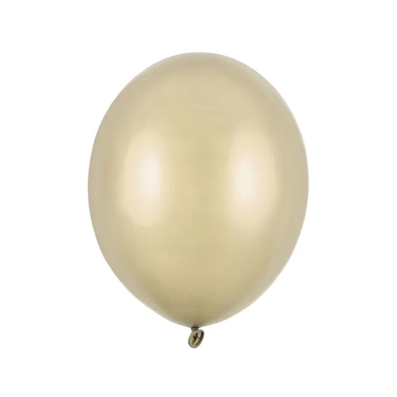 10 ballonnen - Ø 27 cm - Metallic Koud Goud