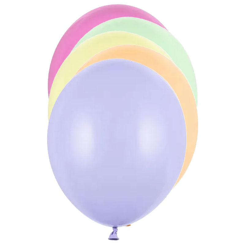 10 ballonnen - Ø 27cm - Pastel Mix Licht