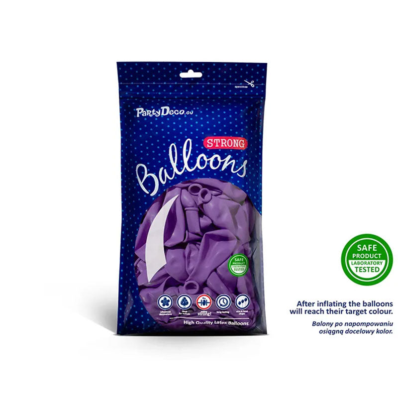 100 ballonnen - Ø 27 cm - Pastel Lavendel
