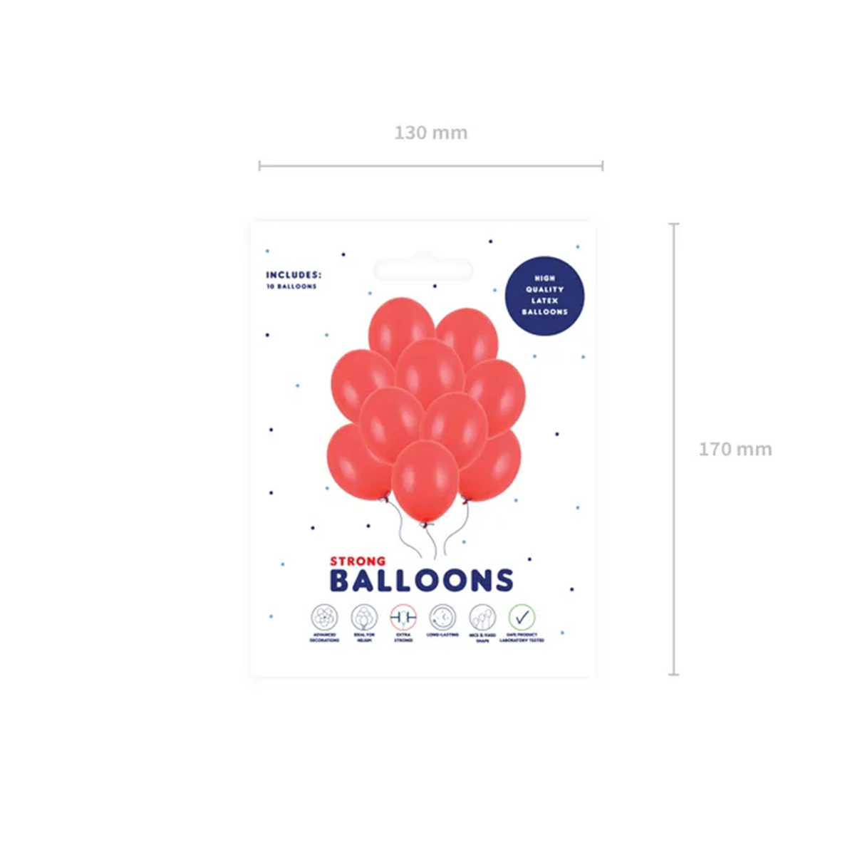 10 ballonnen - Ø 30cm - Rood