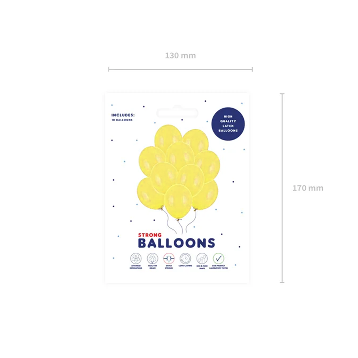 10 ballonnen - Ø 30cm - Geel