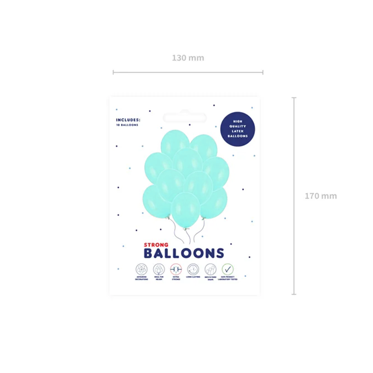 10 Ballonnen - Ø 30cm - Pastel - Mint