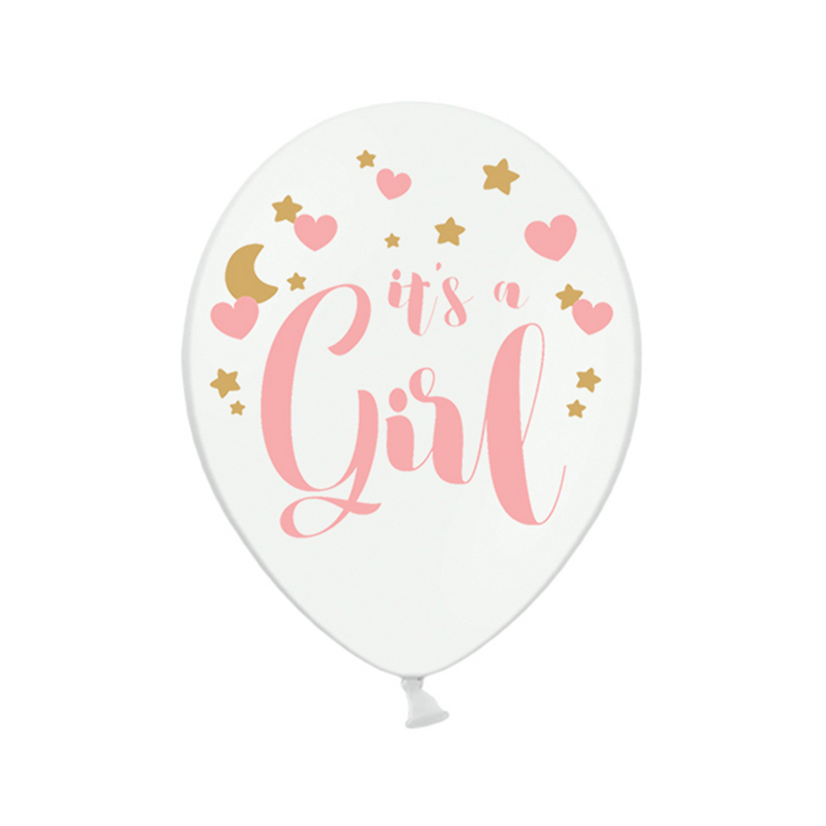 6 Motiefballonnen - Ø 30cm - It's a Girl